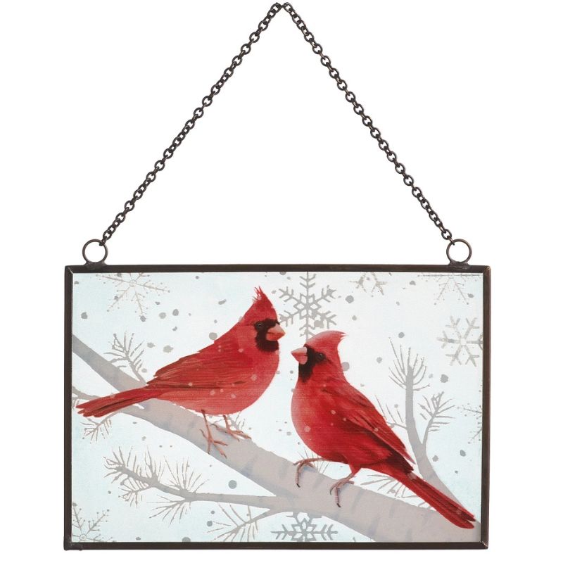 Stained Glass Cardinal Ornament